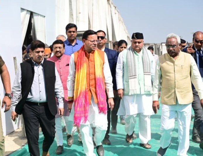 केन्द्रीय मंत्री के भ्रमण कार्यक्रम की तैयारियों का मुख्यमंत्री ने किया स्थलीय निरीक्षण