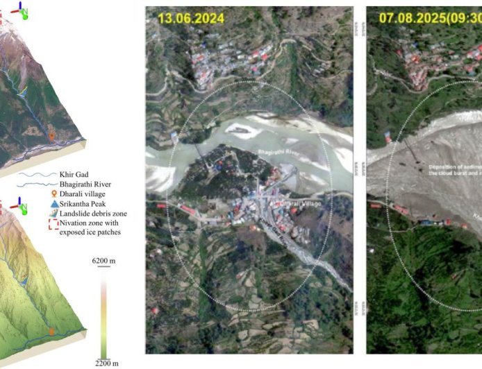 69 लाख किलो के बर्फ के टुकड़े ने मिटाया धराली का वजूद, इसरो की नई रिपोर्ट में सामने आई बात