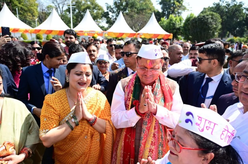 उत्तराखंड: राजभवन एवं मुख्यमंत्री निवास में होली समारोह
