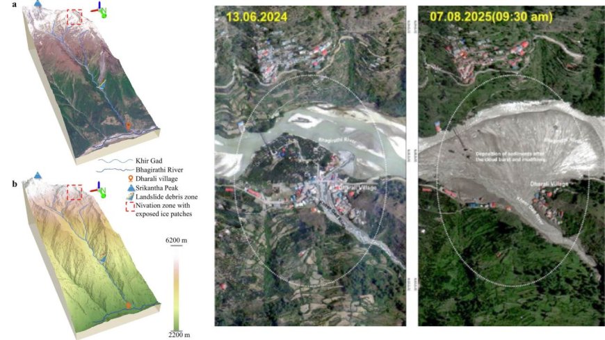 69 लाख किलो के बर्फ के टुकड़े ने मिटाया धराली का वजूद, इसरो की नई रिपोर्ट में सामने आई बात