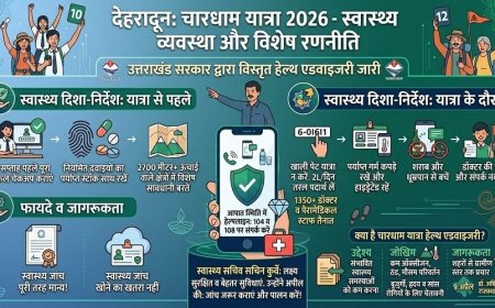 चारधाम यात्रा 2026: श्रद्धालुओं के लिए स्वास्थ्य सलाह, मेडिकल जांच अनिवार्य
