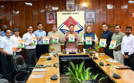 मुख्यमंत्री धामी का लोक निर्माण विभाग की मास्टर प्लान पुस्तिका का विमोचन, विकास हमारी प्राथमिकता