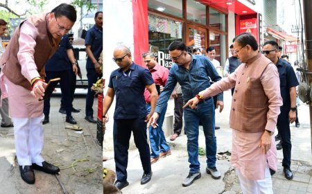 मुख्यमंत्री पुष्कर सिंह धामी ने खुद ग्राउंड पर जाकर समस्याओं का समाधान किया, वीडियो कॉल से अधिकारियों को दिखाया हकीकत