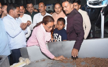 अल्मोड़ा में पिरूल आधारित बायोमास प्लांट का शुभारंभ, मंत्री रेखा आर्या ने महिलाओं को दिए रोजगार के अवसर