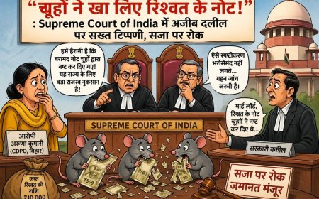 “चूहों ने रिश्वत के नोट खा लिए!”: Supreme Court में अजीब बयान पर सख्त टिप्पणी, सजा पर रोक