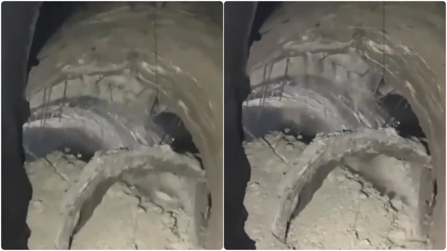 रुद्रप्रयाग में कर्णप्रयाग रेलवे टनल में भू-धंसाव, मौके पर मची अफरा-तफरी