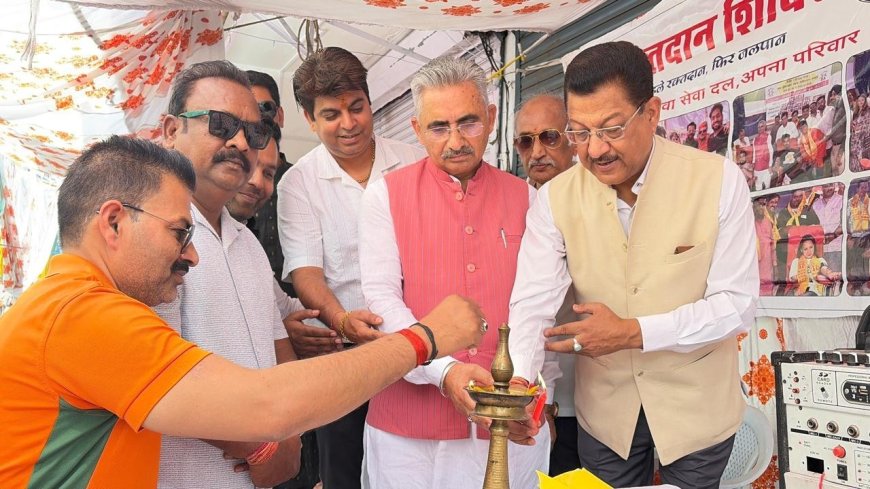 युवा सेवा दल का रक्तदान शिविर: धस्माना ने दी शुभारंभ की नई दिशा