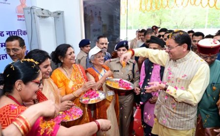 मुख्यमंत्री पुष्कर सिंह धामी का वरिष्ठ नागरिक सम्मान एवं खेल समारोह में अभूतपूर्व योगदान