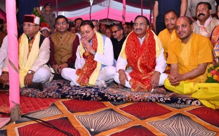 नगाण गांव में श्रीमद्भागवत कथा में मुख्यमंत्री का योगदान और विकास योजनाओं का उल्लेख