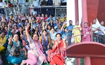 उत्तराखंड में नर्सिंग कर्मचारियों का आंदोलन स्थगित, 60 घंटे बाद टंकी से उतरे प्रदर्शनकारी