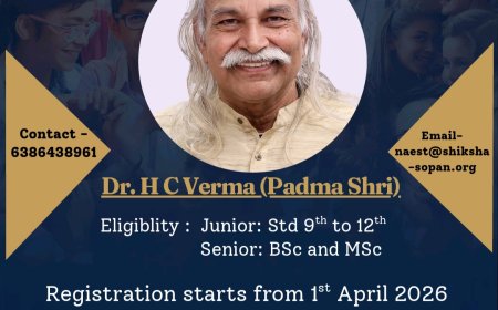 NAEST 2026: प्रो. एच.सी. वर्मा की ‘विज्ञान यात्रा’ में भाग लेकर जीतें ₹50,000 की स्कॉलरशिप
