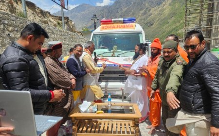 जयपुर के श्री संपूर्ण देव ट्रस्ट ने नगर पंचायत बदरीनाथ को दी अत्याधुनिक एंबुलेंस