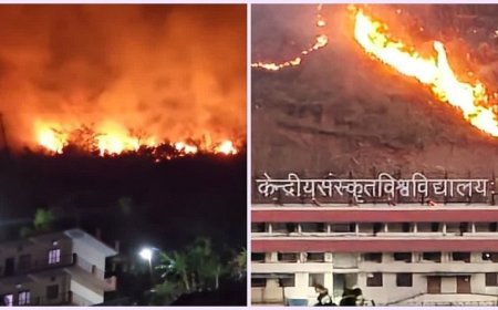 उत्तराखंड में भीषण जंगल की आग ने दहशत फैलाई, विश्वविद्यालय परिसर तक पहुंचीं लपटें