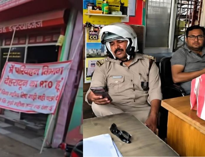 हर्रावाला में RTO इंस्पेक्टर की रंगीन दुनिया: रिश्वत के आरोपों की गूंज