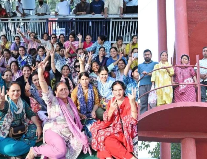 उत्तराखंड में नर्सिंग कर्मचारियों का आंदोलन स्थगित, 60 घंटे बाद टंकी से उतरे प्रदर्शनकारी