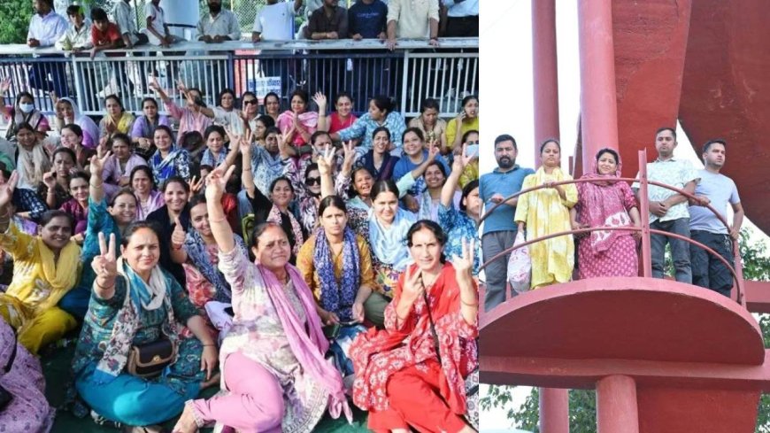उत्तराखंड में नर्सिंग कर्मचारियों का आंदोलन स्थगित, 60 घंटे बाद टंकी से उतरे प्रदर्शनकारी