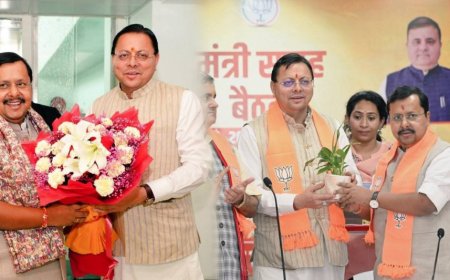 भा.ज.पा. अध्यक्ष नितिन नबीन ने धामी के नेतृत्व पर जताया भरोसा, कहा 2027 में होगी हैट्रिक