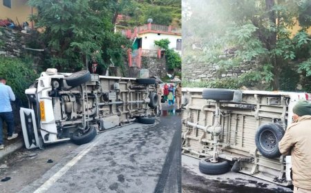 बदरीनाथ हाईवे पर टेंपो ट्रैवलर पलटा, एक महिला की मौत, 17 घायल - जानें पूरी खबर