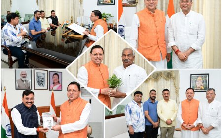 मुख्यमंत्री धामी से विधायकों और जनप्रतिनिधियों की मिलन, विकास योजनाओं पर हुई चर्चा