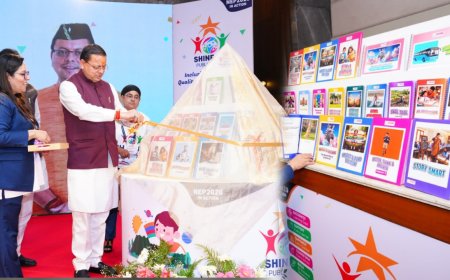 मुख्यमंत्री धामी ने लॉन्च किया ShineAvi लर्निंग सेलेबस, ऑटिस्टिक बच्चों के लिए विशेष किताबें