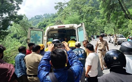 उत्तराखंड: ज्योलीकोट के पास वाहन खाई में गिरा, लखनऊ के छह पर्यटक घायल