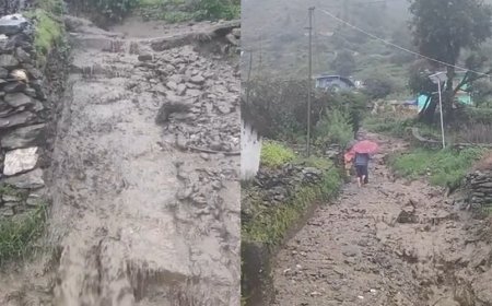 ज्योतिर्मठ के किमाणा गांव में मूसलाधार बारिश से मलबा, दो परिवार सुरक्षित स्थल पर शिफ्ट