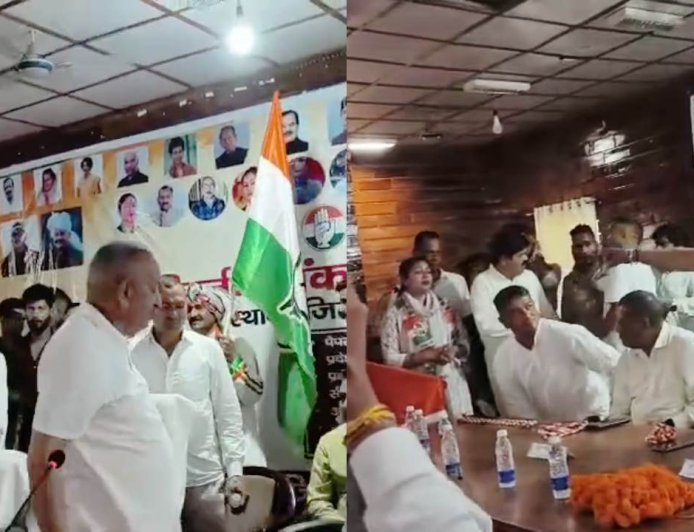 कांग्रेस के सम्मेलन में बेबसी की मिसाल, विधायक मयूख महर के नाराज होते ही भड़की पार्टी में कलह