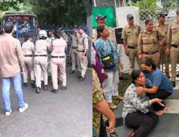 स्वास्थ्यमंत्री के आवास के बाहर नर्सिंग अभ्यर्थियों का आत्महत्या का प्रयास, एक की स्थिति गंभीर