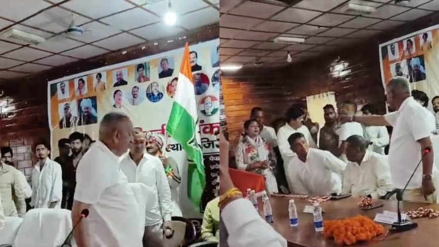 कांग्रेस के सम्मेलन में बेबसी की मिसाल, विधायक मयूख महर के नाराज होते ही भड़की पार्टी में कलह