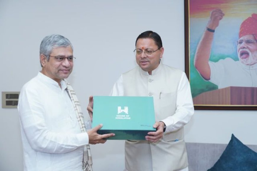 मुख्यमंत्री पुष्कर सिंह धामी ने केंद्रीय रेल मंत्री से रेल परियोजनाओं और कनेक्टिविटी विस्तार पर की महत्वपूर्ण चर्चा