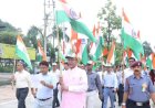 स्वतंत्रता दिवस पर पी0सी0 ध्यानी के नेतृत्व में तिरंगा फहराया गया, देशभक्ति गीतों का आयोजन