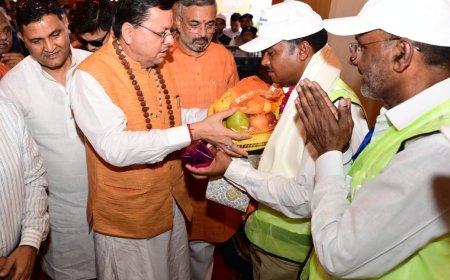 हरिद्वार में शिवभक्तों का भव्य स्वागत, मुख्यमंत्री ने पुलिसकर्मियों एवं पर्यावरण मित्रों को किया सम्मानित