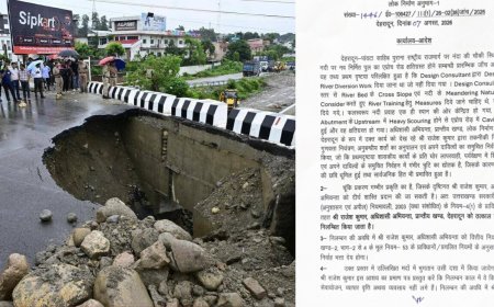 देहरादून: नंदा की चौकी पुल की एप्रोच रोड में लापरवाही, अधिशाषी अभियंता निलंबित