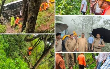 उत्तराखंड में बड़ा हादसा, खाई में गिरा टेंपो ट्रैवलर, एक की मौत, 14 गंभीर घायल