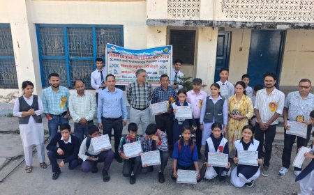 उत्तरकाशी के चार बाल वैज्ञानिक राज्य स्तरीय विज्ञान एवं प्रौद्योगिकी प्रीमियर लीग के लिए चयनित