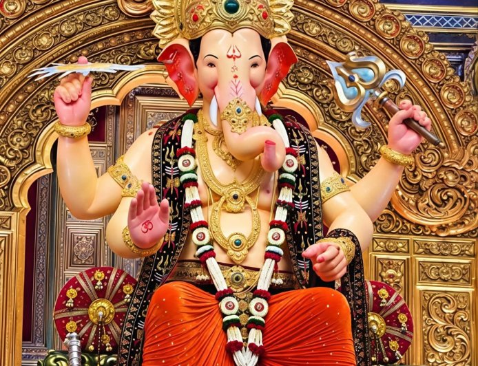 मुंबई में गूंजा गणपति बप्पा मोरया, लालबागचा राजा की पहली झलक ने मोहा मन