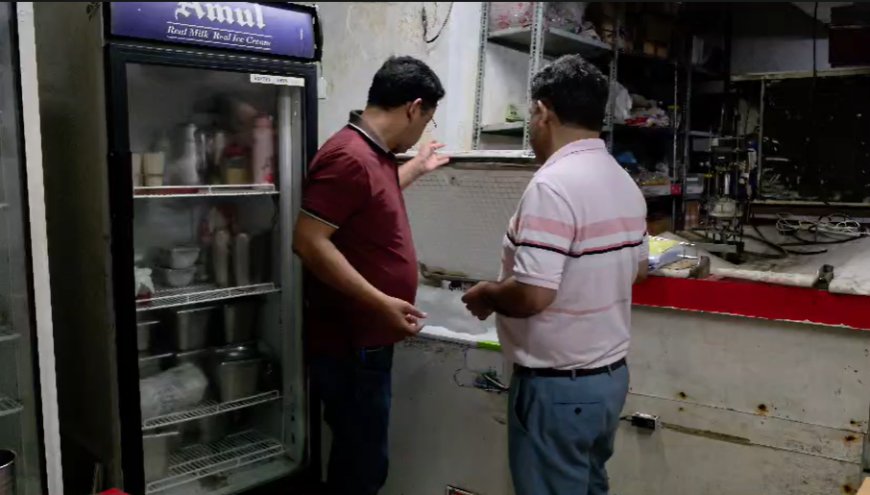 हरिद्वार में खाद्य विभाग का छापा, तेल-आइसक्रीम के सैंपल लिए