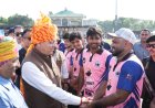 पंचकूला में नमो क्रिकेट लीग: मुख्यमंत्री पुष्कर सिंह धामी ने नशामुक्ति की शपथ दिलाई, खेल के प्रति युवाओं का उत्साह बढ़ाया