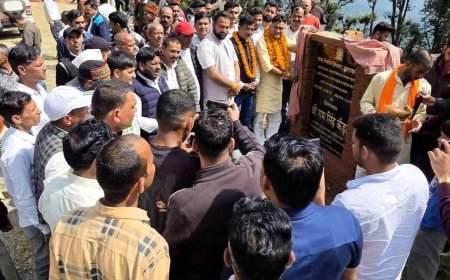भीमताल: खुजेठी-पतलिया-बलना मोटर मार्ग के 1.24 करोड़ के डामरीकरण से होगी गांवों की हालत में सुधार