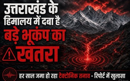 उत्तराखंड के हिमालय में दबा है बड़े भूकंप का खतरा, रिपोर्ट में खुलासा…हर साल जमा हो रहा टेक्टोनिक तनाव