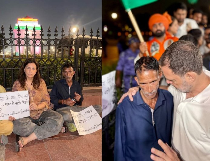 इंडिया गेट पर धरना: अंकिता भंडारी के माता-पिता ने दुष्यंत गौतम की राज्यपाल नियुक्ति के खिलाफ आवाज उठाई