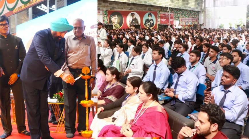 सीआईएमएस कॉलेज में राज्यपाल का युवा संवाद, 1500 युवाओं ने नशामुक्ति का संकल्प लिया