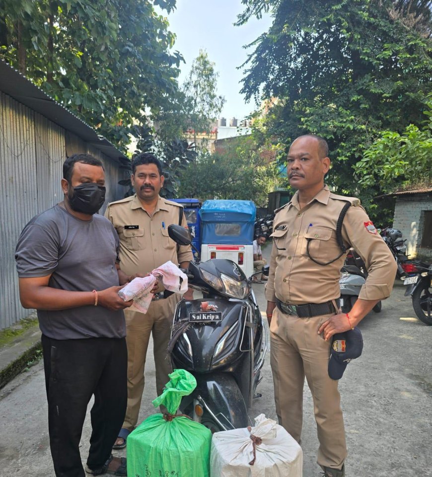 हल्द्वानी पुलिस की बड़ी कार्रवाई: स्कूटी से अवैध अंग्रेजी शराब तस्कर गिरफ्तार, 96 पव्वे और वाहन बरामद