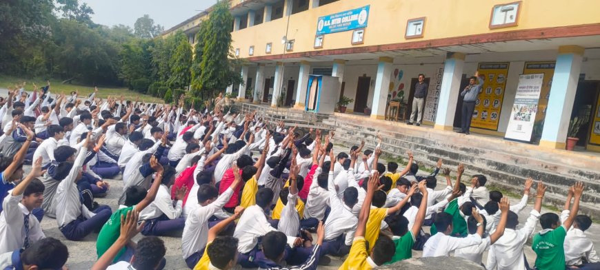 स्वच्छता ही सेवा पखवाड़ा 2026: एच.एन. इंटर कॉलेज में 300 छात्रों ने सीखा कचरा पृथक्करण और ‘3R’ की विधियां